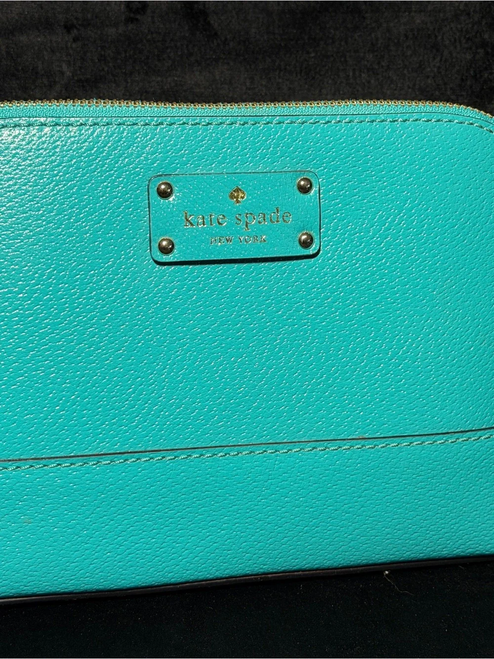 kate spade Turquoise Leather Crossbody Bag